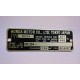 Plaque de cadre Honda CB 750 F