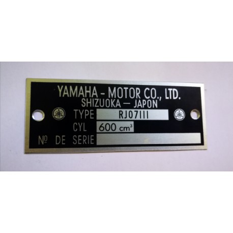 Plaque de cadre Yamaha 600 FZ6 - RJ07LLL