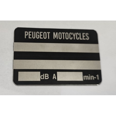 Plaque de cadre Peugeot